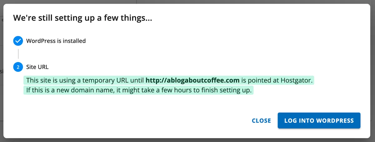 HostGator Domain Name Notice: This site is using a temporary URL until http://aletsbuildwp.com is pointed at Hostgator. If this is a new domain name, it might take a few hours to finish setting up.